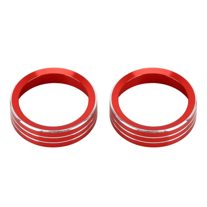 2 PCS Car Metal Air Conditioner Knob Case for Nissan X-TRAIL (Red) by buy2fix
