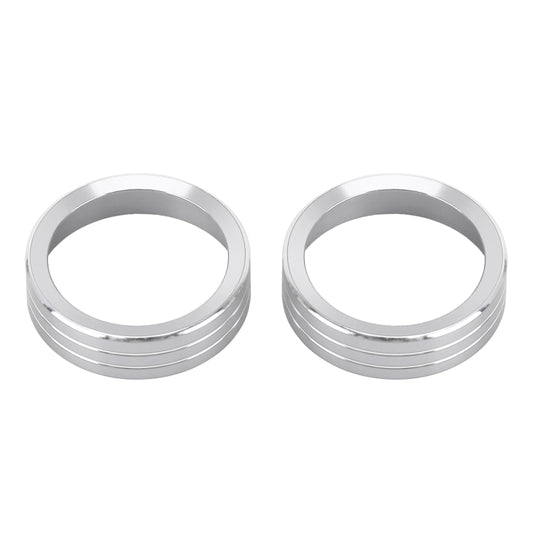 2 PCS Car Metal Air Conditioner Knob Case for Nissan X-TRAIL (Silver) by buy2fix