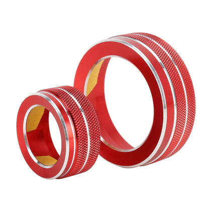 3 PCS Car Metal Air Conditioner Knob Case for Honda CR-V 2017(Red) by buy2fix