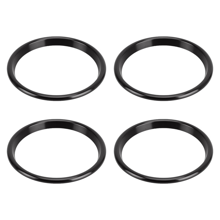 4 PCS Car Metal Air Outlet Decorative Outside Ring for Audi A3 / S3 / Q2L (Black) - Decoration Rings by buy2fix | Online Shopping UK | buy2fix