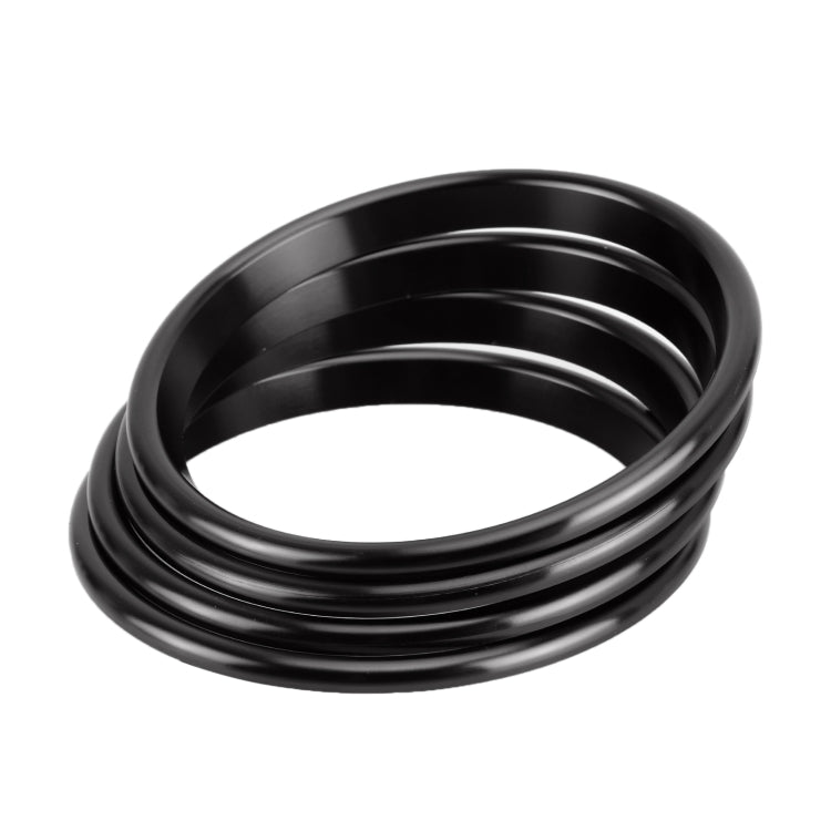 4 PCS Car Metal Air Outlet Decorative Outside Ring for Audi A3 / S3 / Q2L (Black) - Decoration Rings by buy2fix | Online Shopping UK | buy2fix