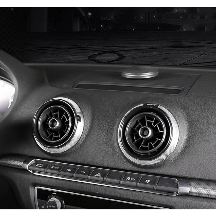 4 PCS Car Metal Air Outlet Decorative Outside Ring for Audi A3 / S3 / Q2L (Black) - Decoration Rings by buy2fix | Online Shopping UK | buy2fix
