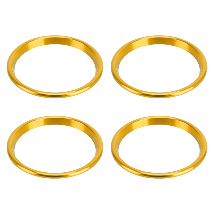 4 PCS Car Metal Air Outlet Decorative Outside Ring for Audi A3 / S3 / Q2L (Gold) - Decoration Rings by buy2fix | Online Shopping UK | buy2fix