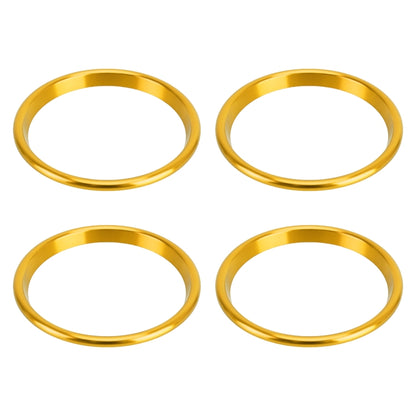 4 PCS Car Metal Air Outlet Decorative Outside Ring for Audi A3 / S3 / Q2L (Gold) - Decoration Rings by buy2fix | Online Shopping UK | buy2fix