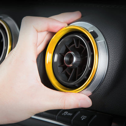 4 PCS Car Metal Air Outlet Decorative Outside Ring for Audi A3 / S3 / Q2L (Gold) - Decoration Rings by buy2fix | Online Shopping UK | buy2fix