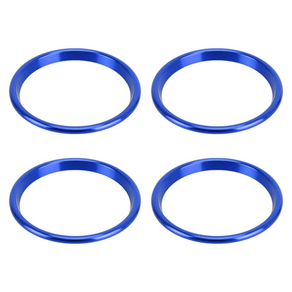 4 PCS Car Metal Air Outlet Decorative Outside Ring for Audi A3 / S3 / Q2L (Blue) - Decoration Rings by buy2fix | Online Shopping UK | buy2fix