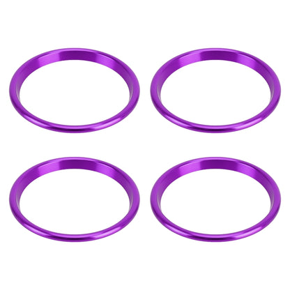 4 PCS Car Metal Air Outlet Decorative Outside Ring for Audi A3 / S3 / Q2L (Purple) by buy2fix
