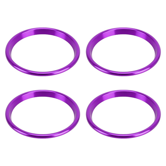 4 PCS Car Metal Air Outlet Decorative Outside Ring for Audi A3 / S3 / Q2L (Purple) by buy2fix