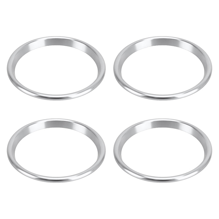 4 PCS Car Metal Air Outlet Decorative Outside Ring for Audi A3 / S3 / Q2L (Silver) - Decoration Rings by buy2fix | Online Shopping UK | buy2fix
