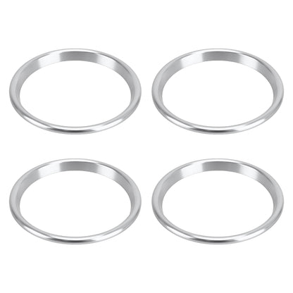 4 PCS Car Metal Air Outlet Decorative Outside Ring for Audi A3 / S3 / Q2L (Silver) - Decoration Rings by buy2fix | Online Shopping UK | buy2fix