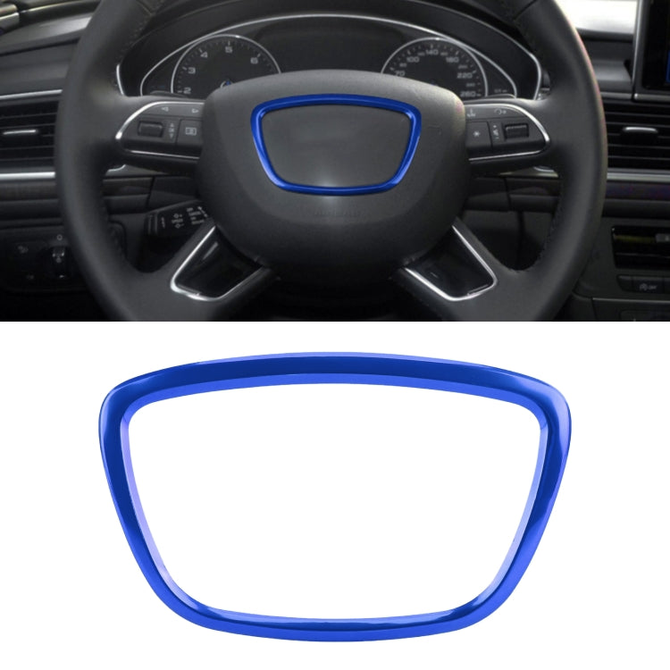 Car Auto Steering Wheel Ring Cover Trim Sticker Decoration for Audi (Blue) by buy2fix