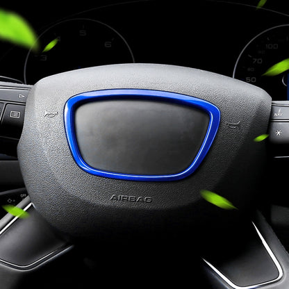 Car Auto Steering Wheel Ring Cover Trim Sticker Decoration for Audi (Blue) by buy2fix