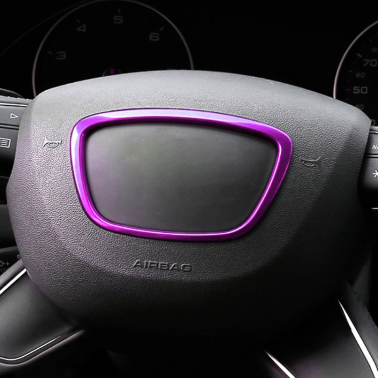 Car Auto Steering Wheel Ring Cover Trim Sticker Decoration for Audi (Purple) by buy2fix