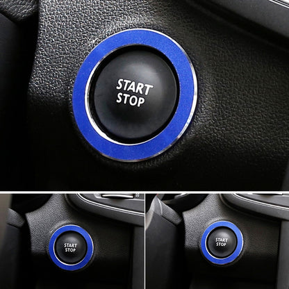 For Renault Metal Ignition Key Ring, Inside Diameter: 4.8cm (Blue) by buy2fix