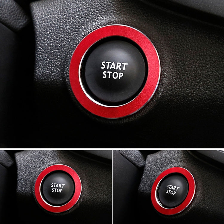 For Renault Metal Ignition Key Ring, Inside Diameter: 4.8cm (Red) by buy2fix