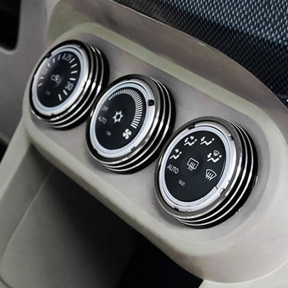 Car Metal Air Conditioner Knob Case for Mitsubishi ASX (Black) by buy2fix