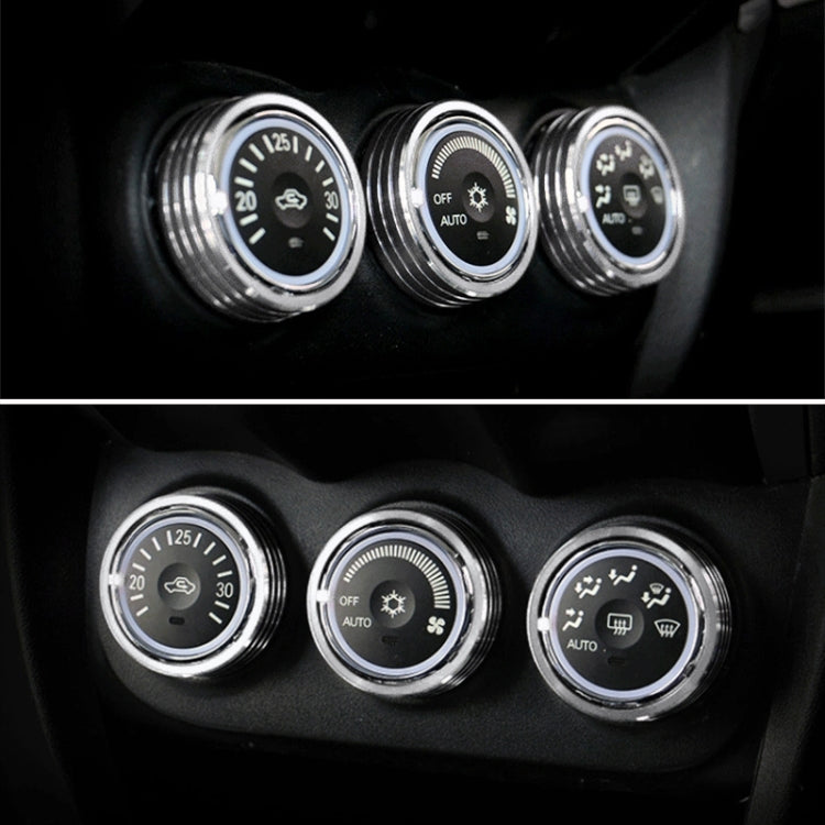 Car Metal Air Conditioner Knob Case for Mitsubishi ASX (Silver) by buy2fix