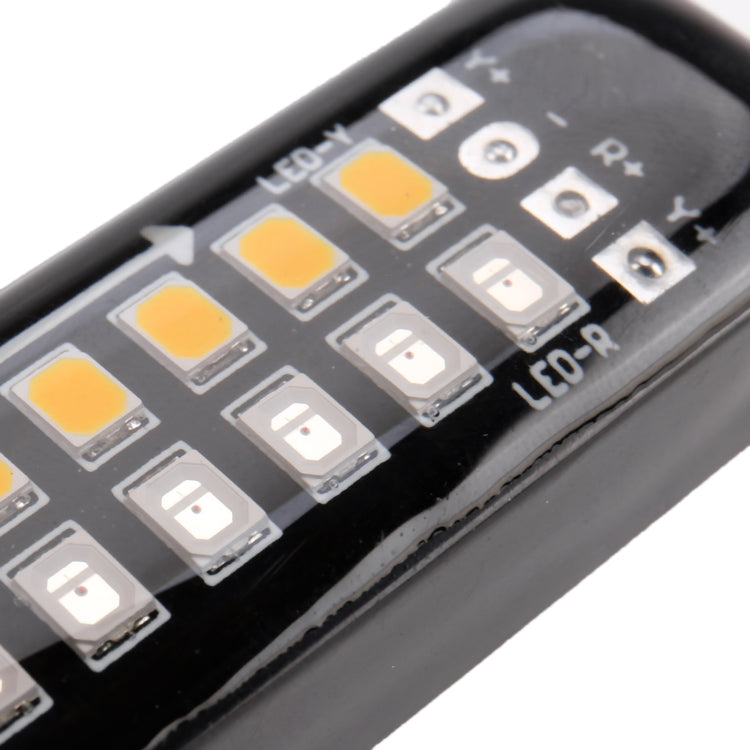 105mm DC12-24V / 1.6W Motorcycle LED Dynamic Blinker Side Lights Flowing Water Brake Lamp Turn Signal Light, Cable Length: 1m by buy2fix