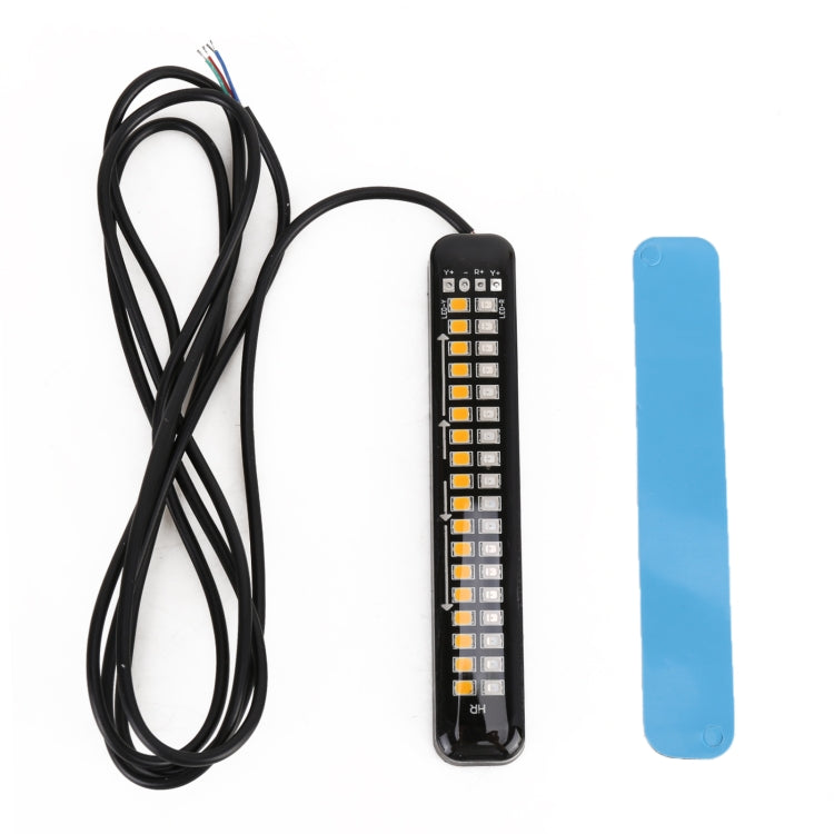 105mm DC12-24V / 1.6W Motorcycle LED Dynamic Blinker Side Lights Flowing Water Brake Lamp Turn Signal Light, Cable Length: 1m by buy2fix