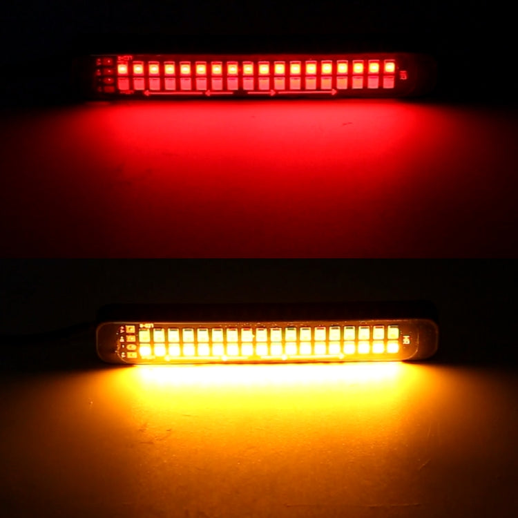 105mm DC12-24V / 1.6W Motorcycle LED Dynamic Blinker Side Lights Flowing Water Brake Lamp Turn Signal Light, Cable Length: 1m by buy2fix