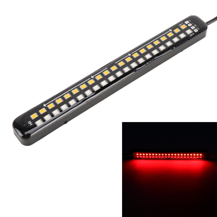 155mm DC12-24V / 2.2W Motorcycle LED Dynamic Blinker Side Lights Flowing Water Brake Lamp Turn Signal Light, Cable Length: 1m by buy2fix