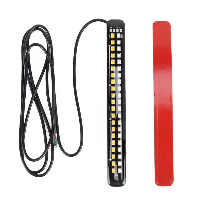 155mm DC12-24V / 2.2W Motorcycle LED Dynamic Blinker Side Lights Flowing Water Brake Lamp Turn Signal Light, Cable Length: 1m by buy2fix