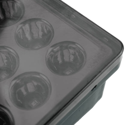 DC12V 1W Car Square Highlight Brake Lights Reversing Light with 15LEDs SMD-3528 (Black) - Brake Lights by buy2fix | Online Shopping UK | buy2fix