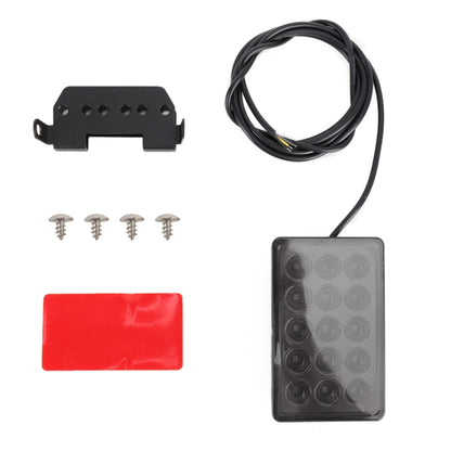 DC12V 1W Car Square Highlight Brake Lights Reversing Light with 15LEDs SMD-3528 (Black) - Brake Lights by buy2fix | Online Shopping UK | buy2fix