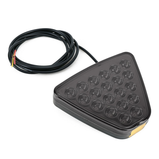 DC12V 1W Car Triangle Highlight Brake Lights Reversing Light with 20LEDs SMD-3528 (Black) - Brake Lights by buy2fix | Online Shopping UK | buy2fix