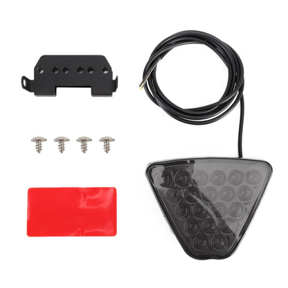 DC12V 1W Car Triangle Highlight Brake Lights Reversing Light with 20LEDs SMD-3528 (Black) - Brake Lights by buy2fix | Online Shopping UK | buy2fix