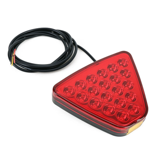DC12V 1W Car Triangle Highlight Brake Lights Reversing Light with 20LEDs SMD-3528 (Red) - Brake Lights by buy2fix | Online Shopping UK | buy2fix
