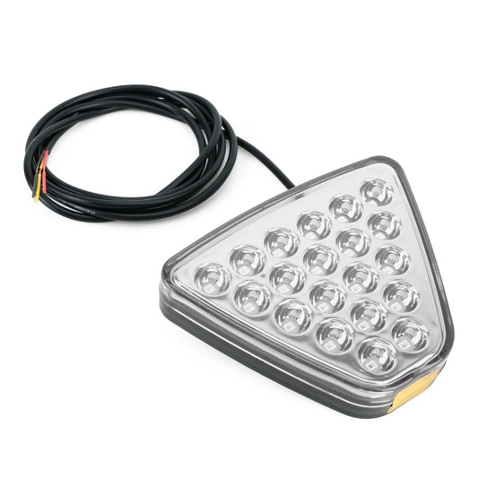 DC12V 1W Car Triangle Highlight Brake Lights Reversing Light with 20LEDs SMD-3528 (Transparent) - Brake Lights by buy2fix | Online Shopping UK | buy2fix