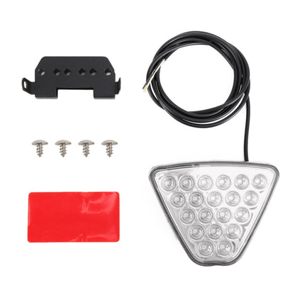DC12V 1W Car Triangle Highlight Brake Lights Reversing Light with 20LEDs SMD-3528 (Transparent) - Brake Lights by buy2fix | Online Shopping UK | buy2fix