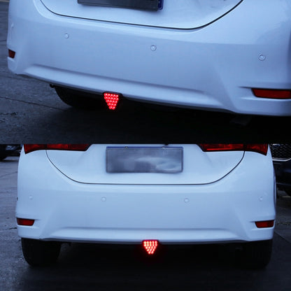 DC12V 1W Car Triangle Highlight Brake Lights Reversing Light with 20LEDs SMD-3528 (Transparent) - Brake Lights by buy2fix | Online Shopping UK | buy2fix
