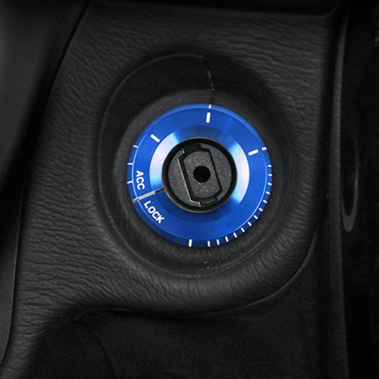 For Mercedes-Benz Metal Ignition Key Ring, Diameter: 4.8cm (Blue) by buy2fix