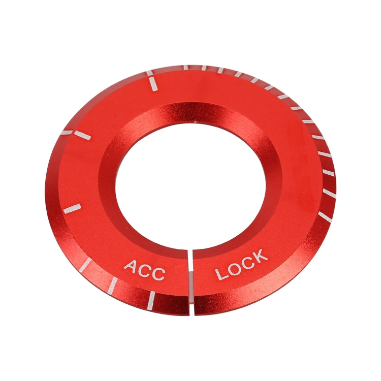For Mercedes-Benz Metal Ignition Key Ring, Diameter: 4.8cm (Red) by buy2fix