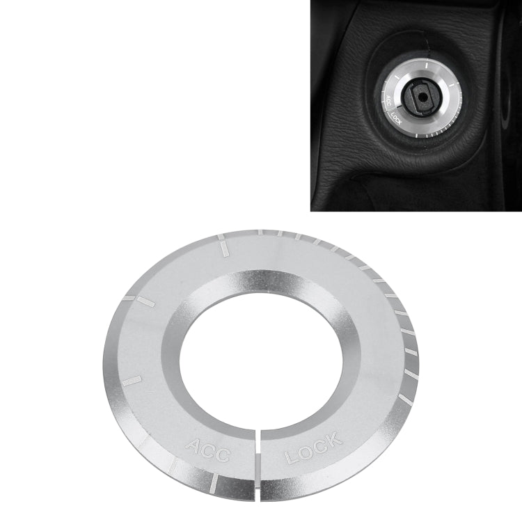 For Mercedes-Benz Metal Ignition Key Ring, Diameter: 4.8cm (Silver) by buy2fix