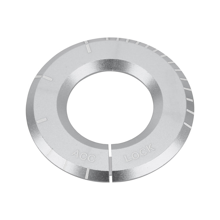 For Mercedes-Benz Metal Ignition Key Ring, Diameter: 4.8cm (Silver) by buy2fix