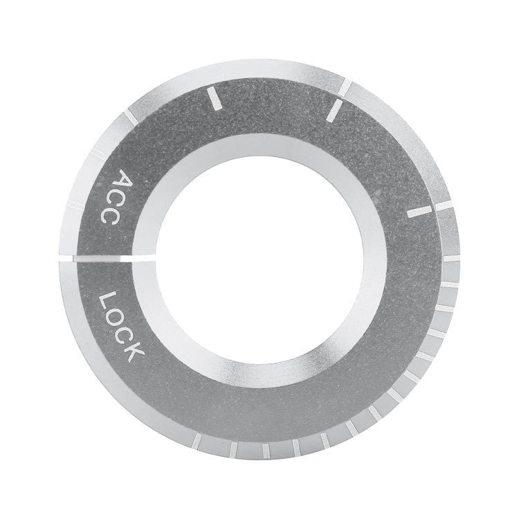 For Mercedes-Benz Metal Ignition Key Ring, Diameter: 4.8cm (Silver) by buy2fix