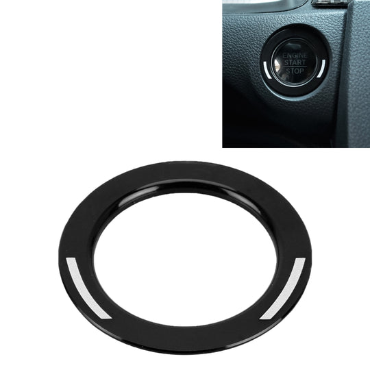 For Honda Metal Ignition Key Ring, Diameter: 3.9cm (Black)