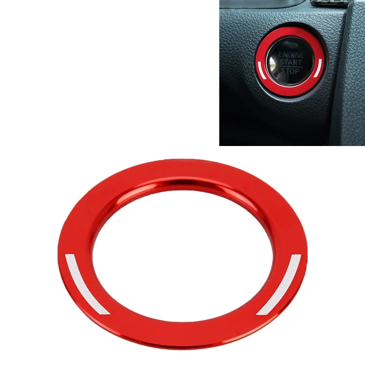 For Honda Metal Ignition Key Ring, Diameter: 3.9cm (Red) by buy2fix