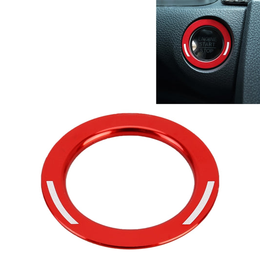 For Honda Metal Ignition Key Ring, Diameter: 3.9cm (Red) by buy2fix