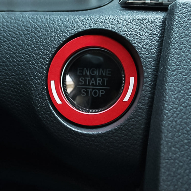 For Honda Metal Ignition Key Ring, Diameter: 3.9cm (Red) by buy2fix