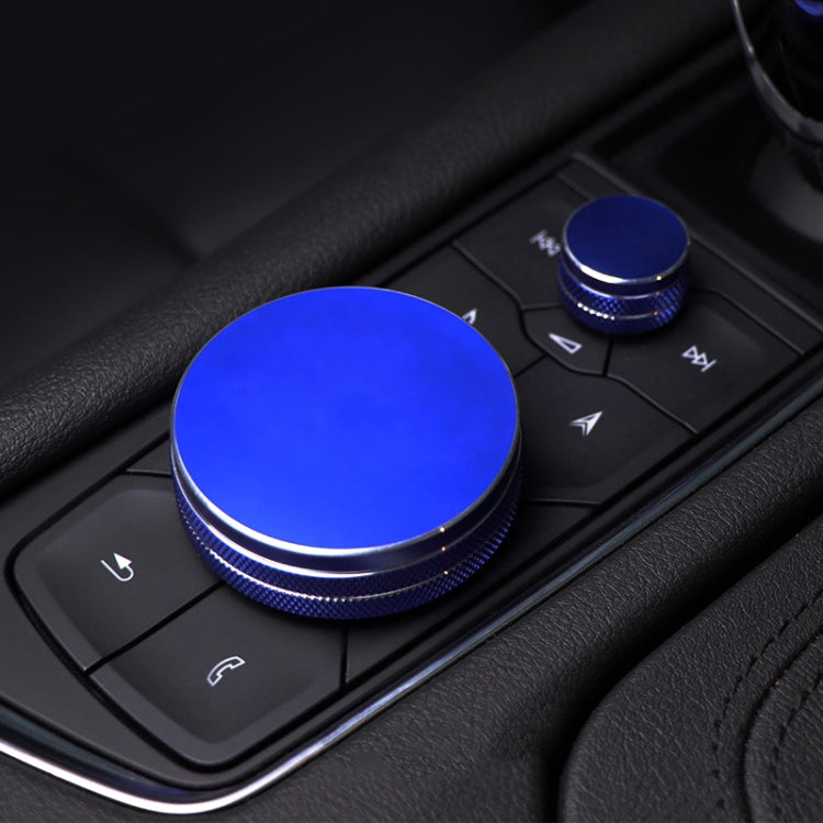 2 PCS Car Metal Central Control Knob Case for Cadillac (Blue) by buy2fix