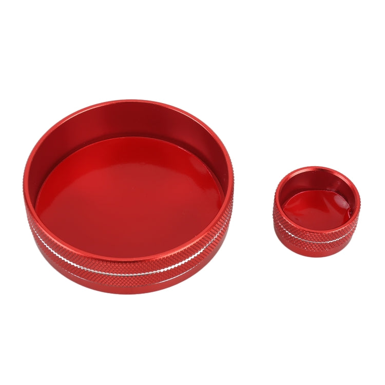 2 PCS Car Metal Central Control Knob Case for Cadillac (Red) by buy2fix