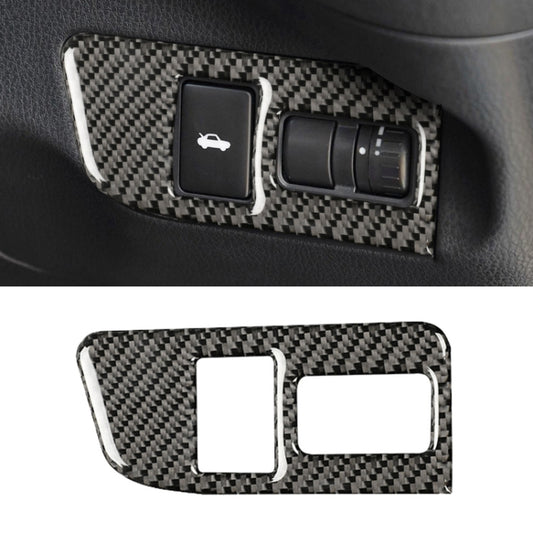 Car Carbon Fiber Trunk Switch Decorative Sticker for Subaru BRZ / Toyota 86 2013-2017, Right Drive (Black) by buy2fix