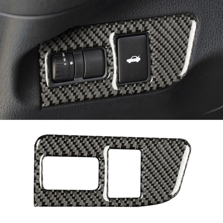 Car Carbon Fiber Trunk Switch Decorative Sticker for Subaru BRZ / Toyota 86 2013-2017, Left Drive (Black) by buy2fix