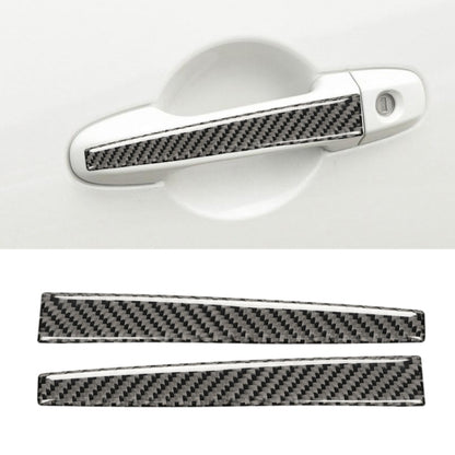 Car Carbon Fiber Door Handle Decorative Sticker for Subaru BRZ / Toyota 86 2013-2017, Left and Right Drive Universal (Black) by buy2fix
