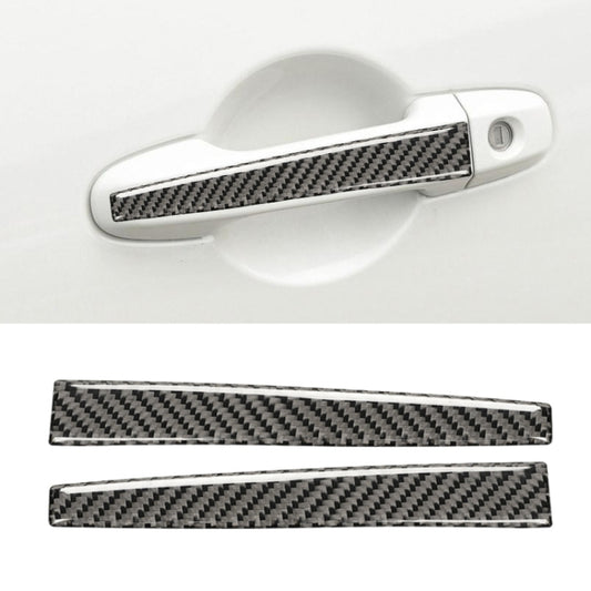 Car Carbon Fiber Door Handle Decorative Sticker for Subaru BRZ / Toyota 86 2013-2017, Left and Right Drive Universal (Black) by buy2fix