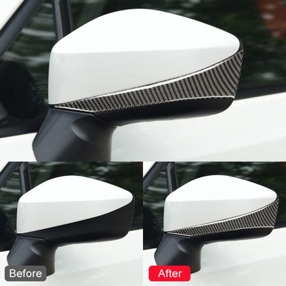 Car Carbon Fiber Rearview Mirror Anti-collision Strip for Subaru BRZ / Toyota 86 2013-2017, Left and Right Drive Universal (Black) by buy2fix